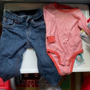 Bundle of baby clothes